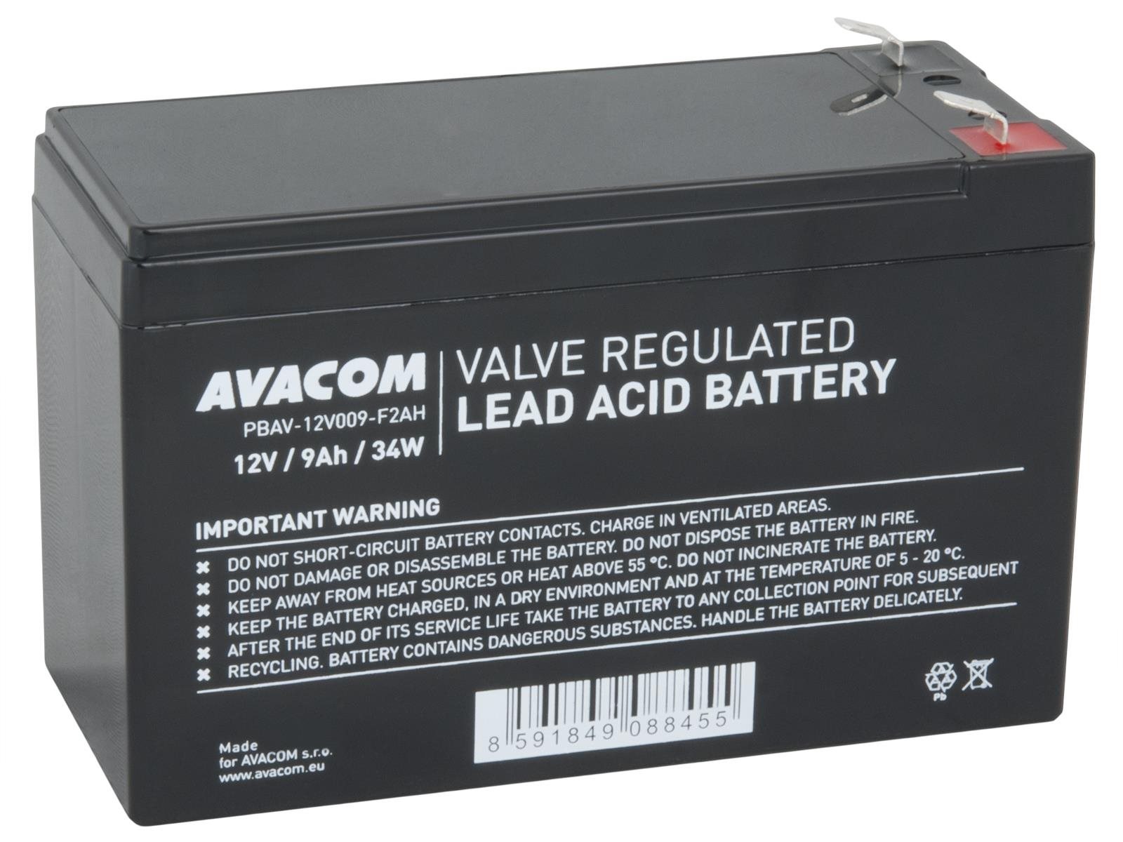 AVACOM baterie 12V 9Ah F2 HighRate