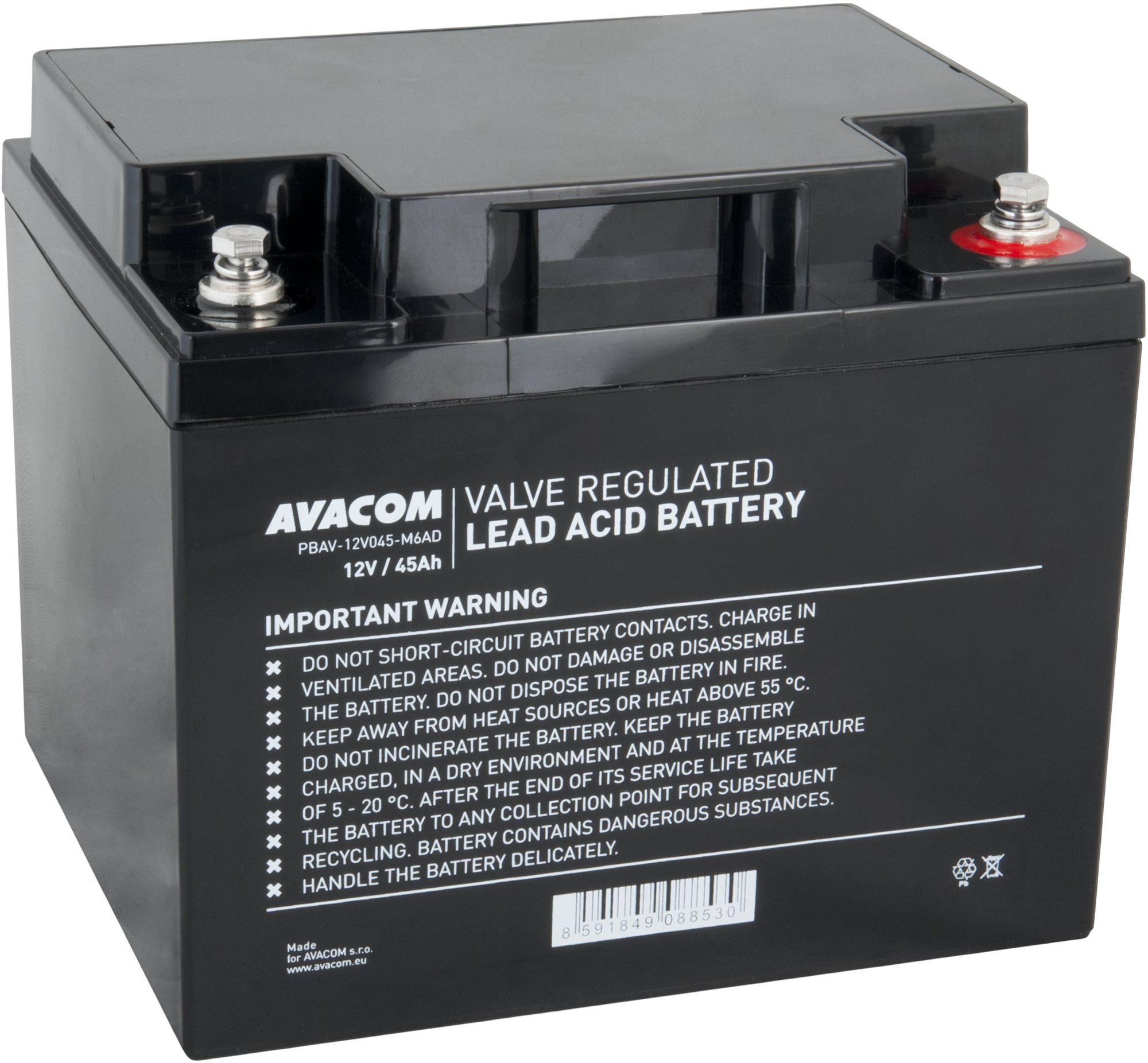AVACOM baterie 12V 45Ah M6 DeepCycle