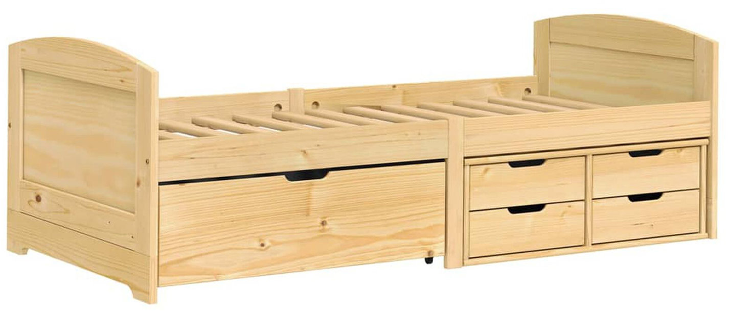 IDEA nábytek 8816 Mary Jednolůžko se zásuvkami, lak