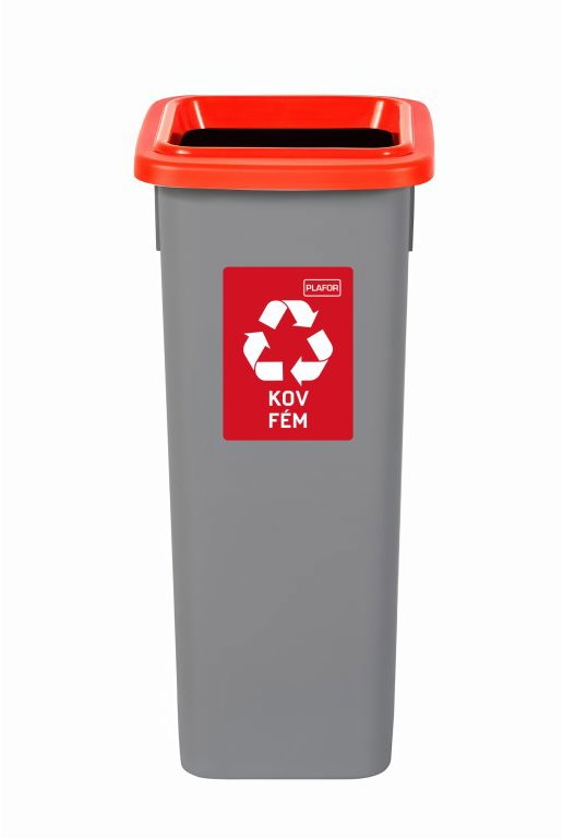 Igotrend, 713004 Koš na tříděný odpad 20 l, FIT BIN šedo/červený