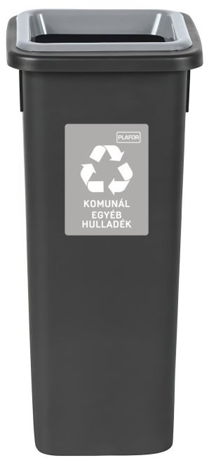 Igotrend, 714005 Koš na tříděný odpad 20 l, FIT BIN černo/šedý