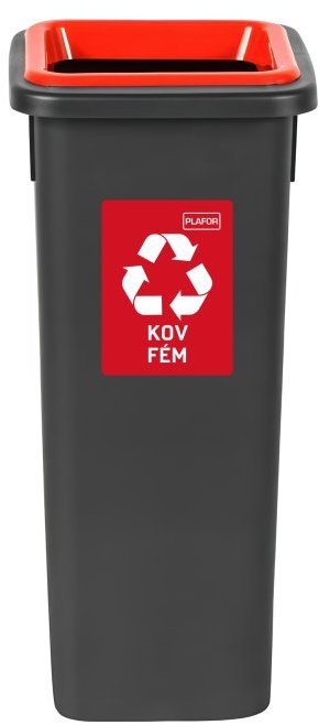 Igotrend, 714004 Koš na tříděný odpad 20 l, FIT BIN černo/červená