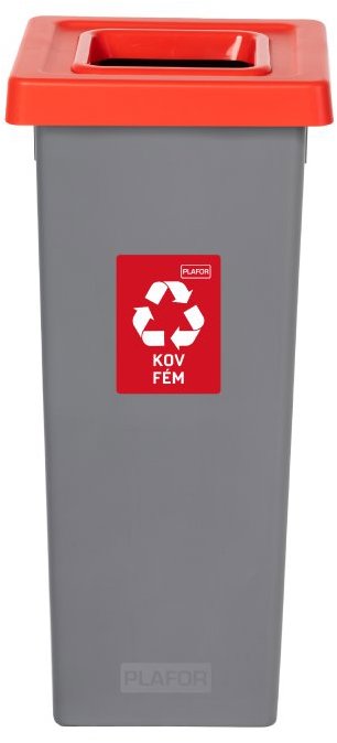Igotrend, 719004 Koš na tříděný odpad 53 l, FIT BIN šedo/červený
