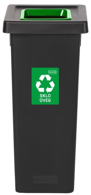 Igotrend, 720002 Koš na tříděný odpad 53 l, FIT BIN černo/zelený