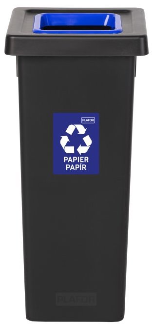 Igotrend, 720003 Koš na tříděný odpad 53 l, FIT BIN černo/modrý