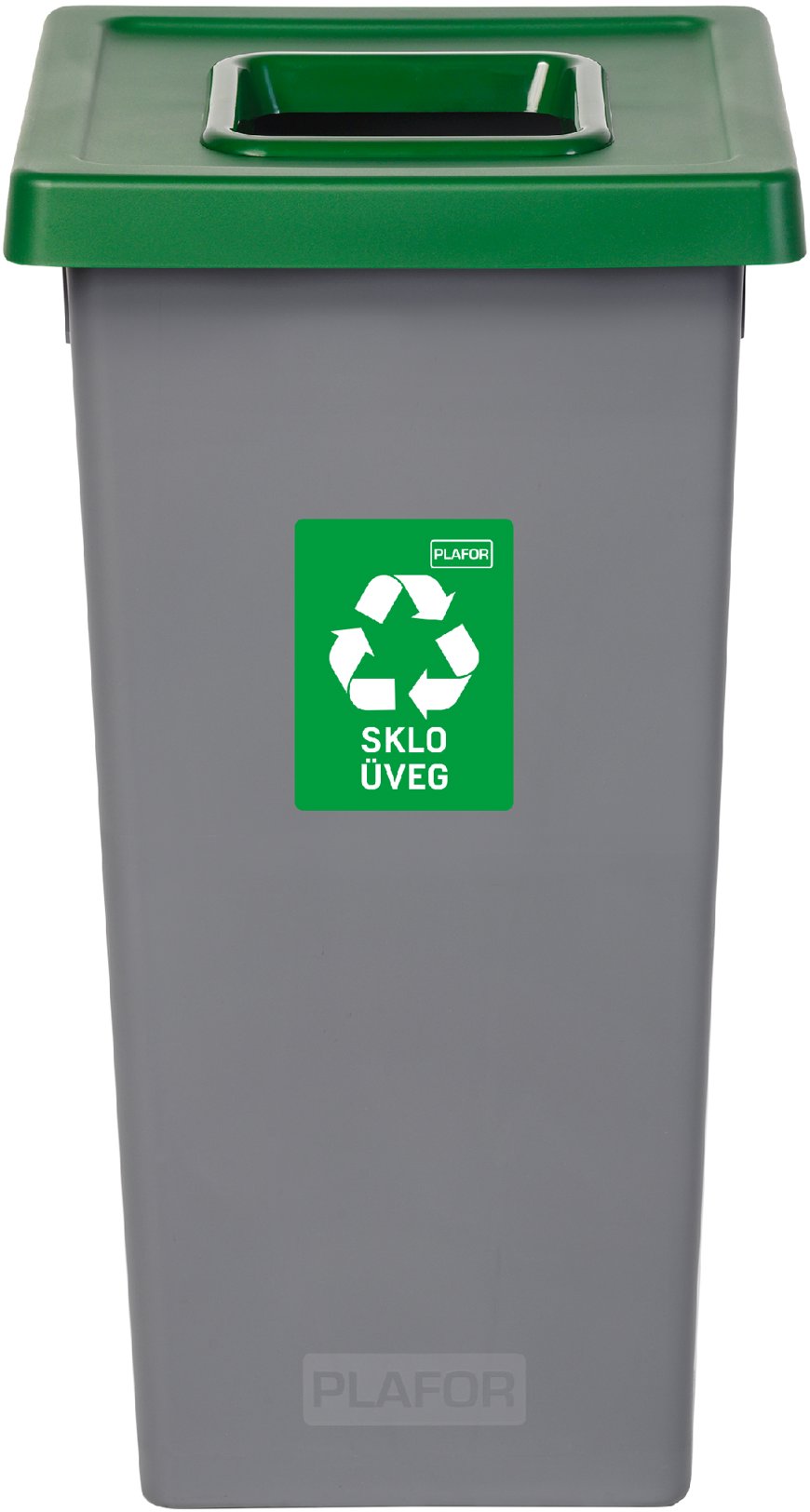 Igotrend, 723002 Koš na tříděný odpad 75 l, FIT BIN šedo/zelený