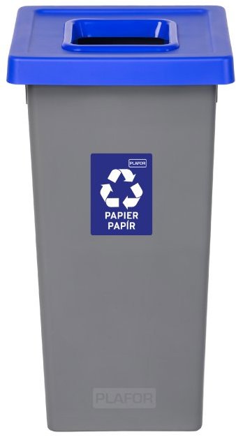 Igotrend, 723003 Koš na tříděný odpad 75 l, FIT BIN šedo/modrý