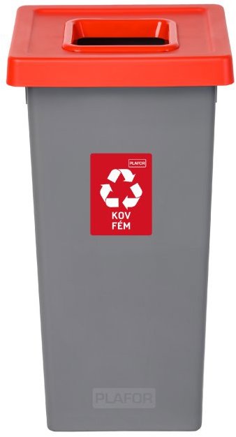 Igotrend, 723004 Koš na tříděný odpad 75 l, FIT BIN šedo/červený