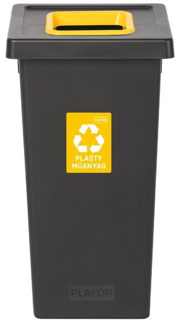 Igotrend, 724001 Koš na tříděný odpad 75 l, FIT BIN černo/žlutý