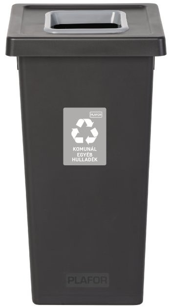 Igotrend, 724005 Koš na tříděný odpad 75 l, FIT BIN černo/šedý