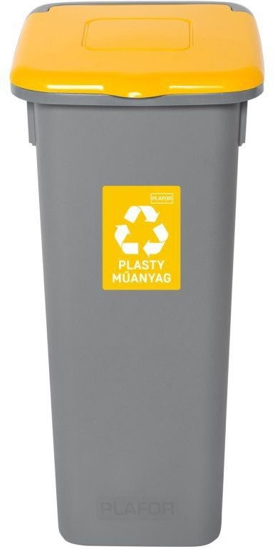 Igotrend Koš separ. odpad 53 l FLAP BIN šedý/žlutý
