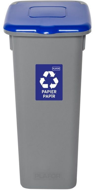 Igotrend Koš separ. odpad 53 l FLAP BIN šedý/modrý