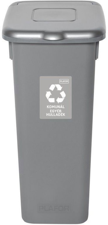 Igotrend Koš separ. odpad 53 l FLAP BIN šedý/stříbrný