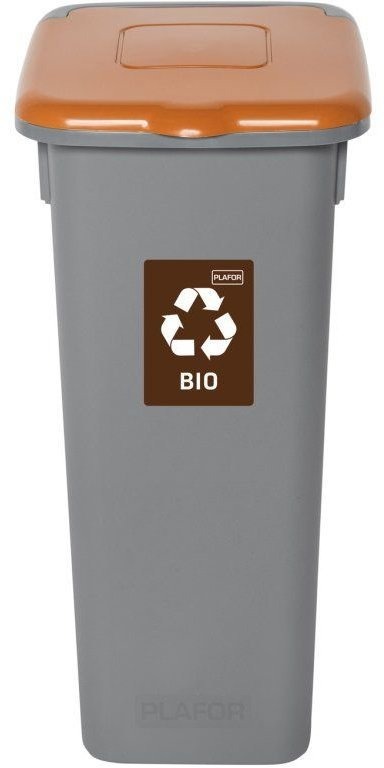 Igotrend Koš separ. odpad 53 l FLAP BIN šedý/hnědý