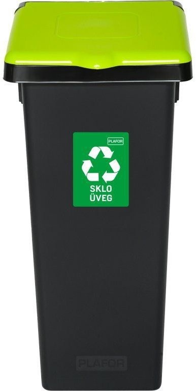 Igotrend Koš separ. odpad 53 l FLAP BIN černý/zelený