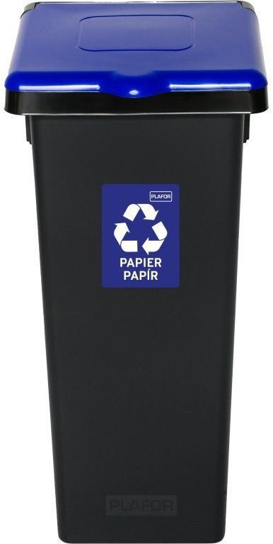 Igotrend Koš separ. odpad 53 l FLAP BIN černý/modrý