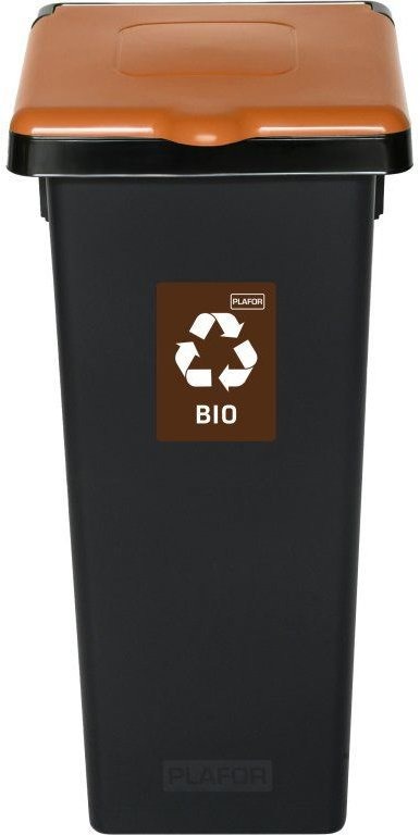 Igotrend Koš separ. odpad 53 l FLAP BIN černý/hnědý