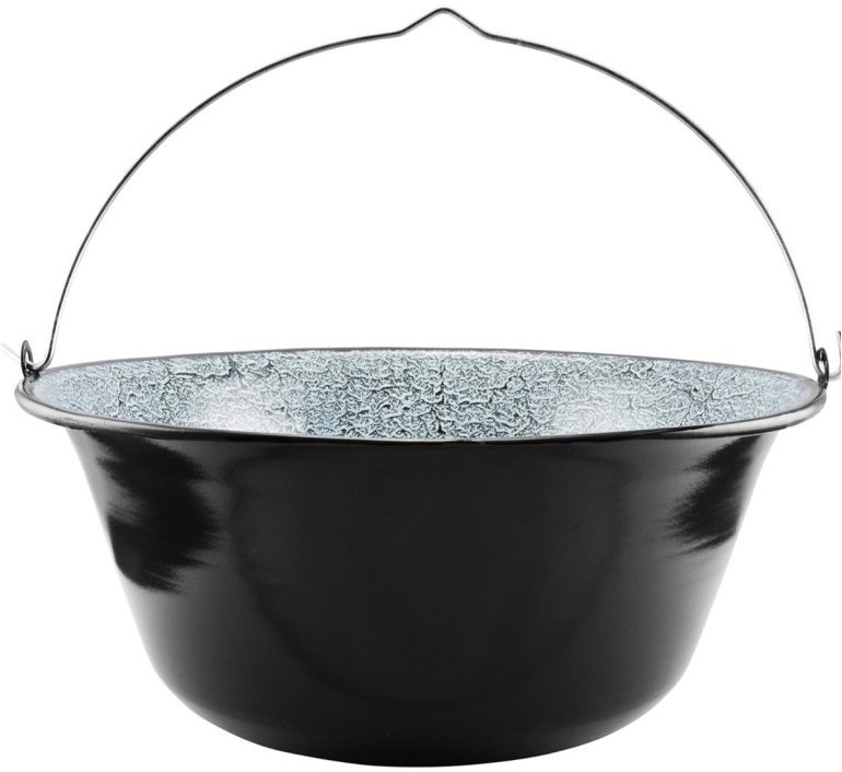 IGOTREND Kotlík na guláš smalt 25 l /48 cm, černý