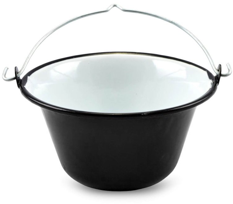 IGOTREND Kotlík na guláš - servírovací, smalt 0,8 l /16 cm, černý