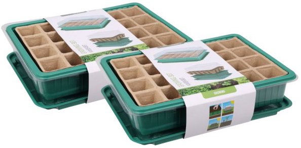 Igotrend Minipařeniště - ochranný poklop na rostliny, 27,5 × 20 × 11 cm, set 2 ks