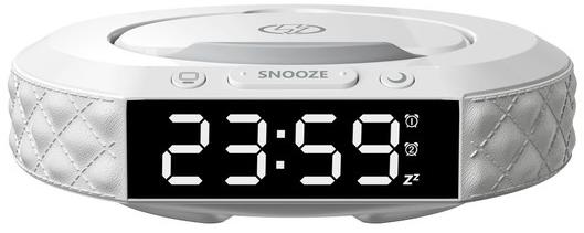 IMMAX Multifunkční stolní hodiny Immax CLOCK, Qi bezdrátová nabíječka 3v1, 5 W / 10 W