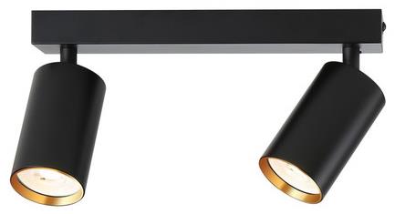 IMMAX NEO PUNTO-2 Smart bodové, černo-zlaté, zdroj GU10 4, 8W, RGB+CCT Zigbee 3.0