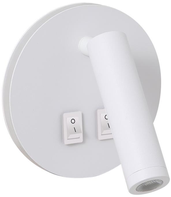 IMMAX GOAL 2 vypínače, LED, 6W, bílá