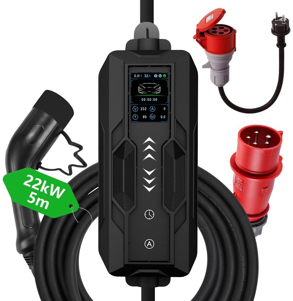 IMMAX Cestovní nabíjecí stanice pro elektromobily EV/PHEV AC Type 2 22 kW