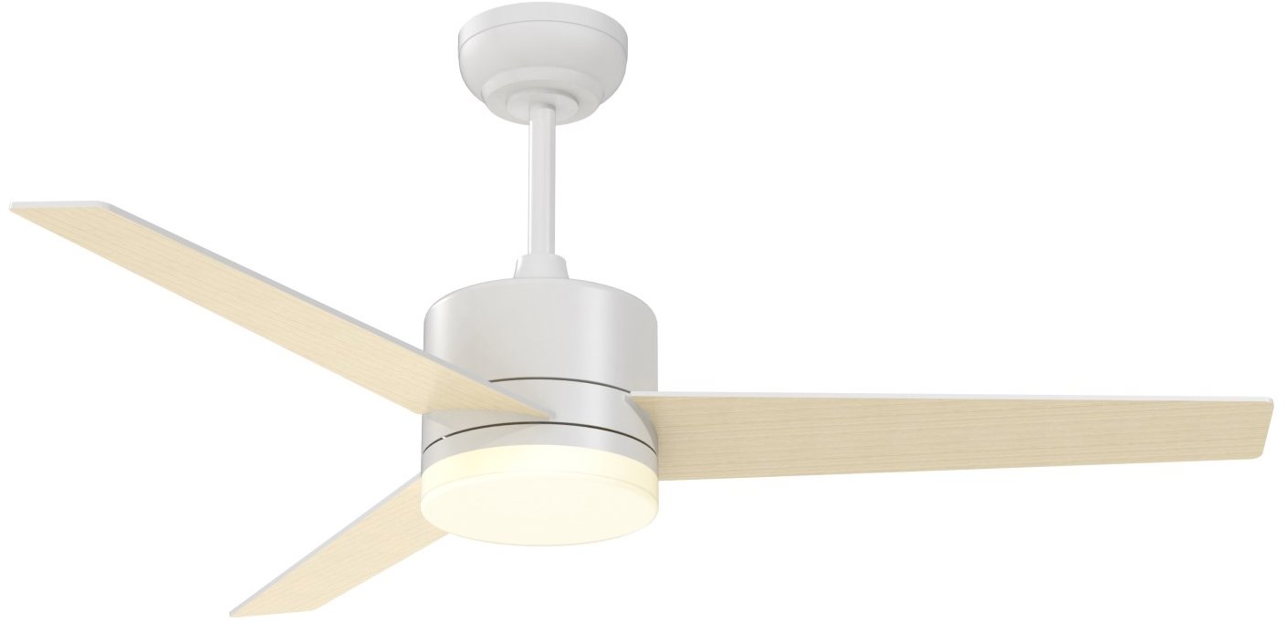 IMMAX NEO LITE VARIABLE Smart LED s ventilátorem Tuya WiFi, bílé/dřevěný dekor