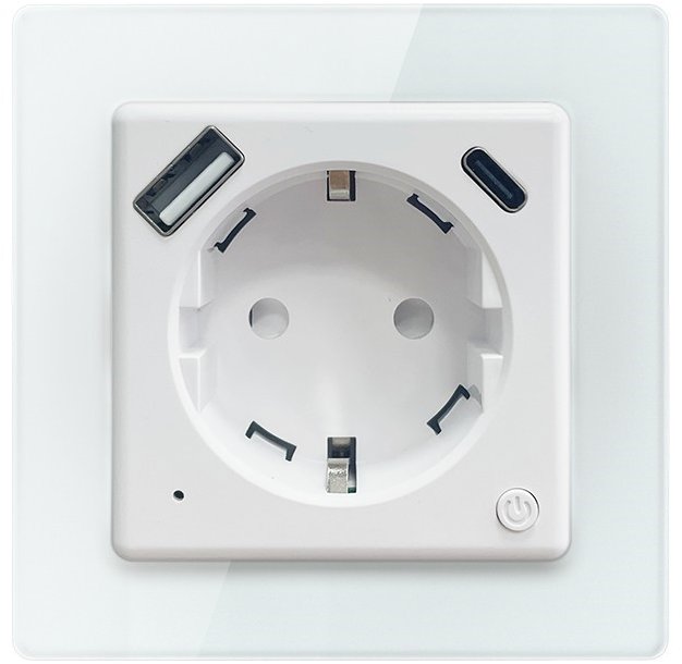 IMMAX NEO Nexa vnitřní bez kolíku, typ F, 1xUSB, 1xUSB C, PD 20W, WiFi