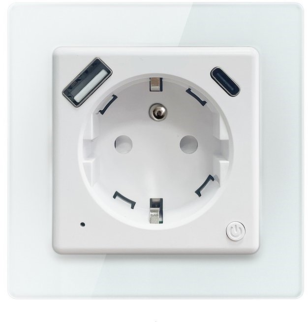 IMMAX NEO Nexa vnitřní s kolíkem, typ E, 1x USB, 1x USB-C, PD 20W, WiFi