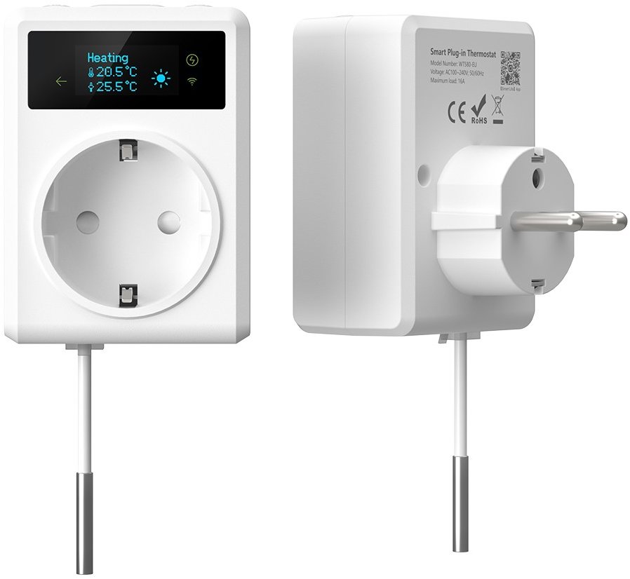 IMMAX NEO Smart vnitřní, s teploměrem, bez kolíku, typ F, WiFi