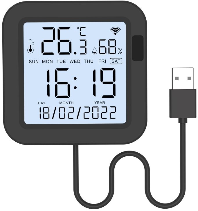 IMMAX NEO LITE Smart IR ovladač se senzory teploty a vlhkosti s LCD, WiFi