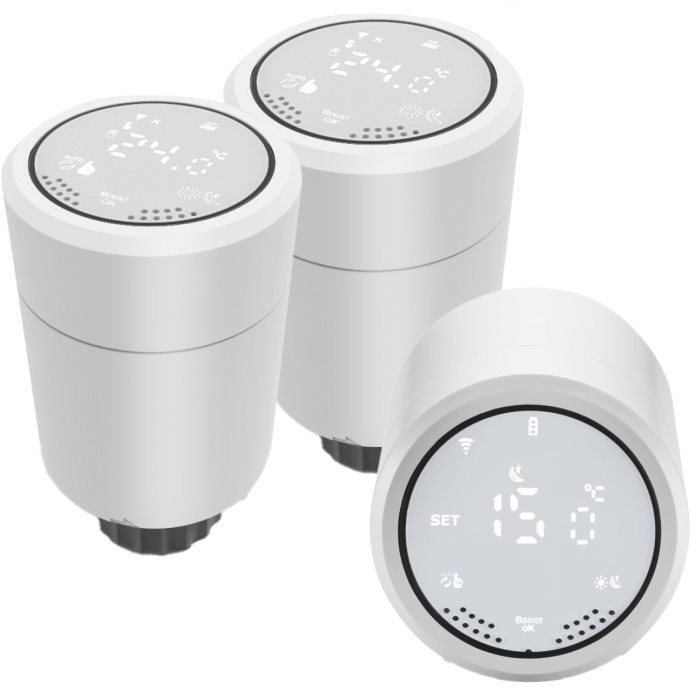 3x IMMAX NEO Smart Termostatická hlavice Zigbee