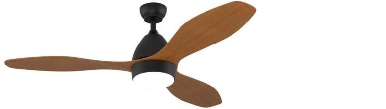 IMMAX NEO LITE FRESCO SMART Stropní svítidlo s ventilátorem 18W/35W Tuya WiFi černá-dřevo