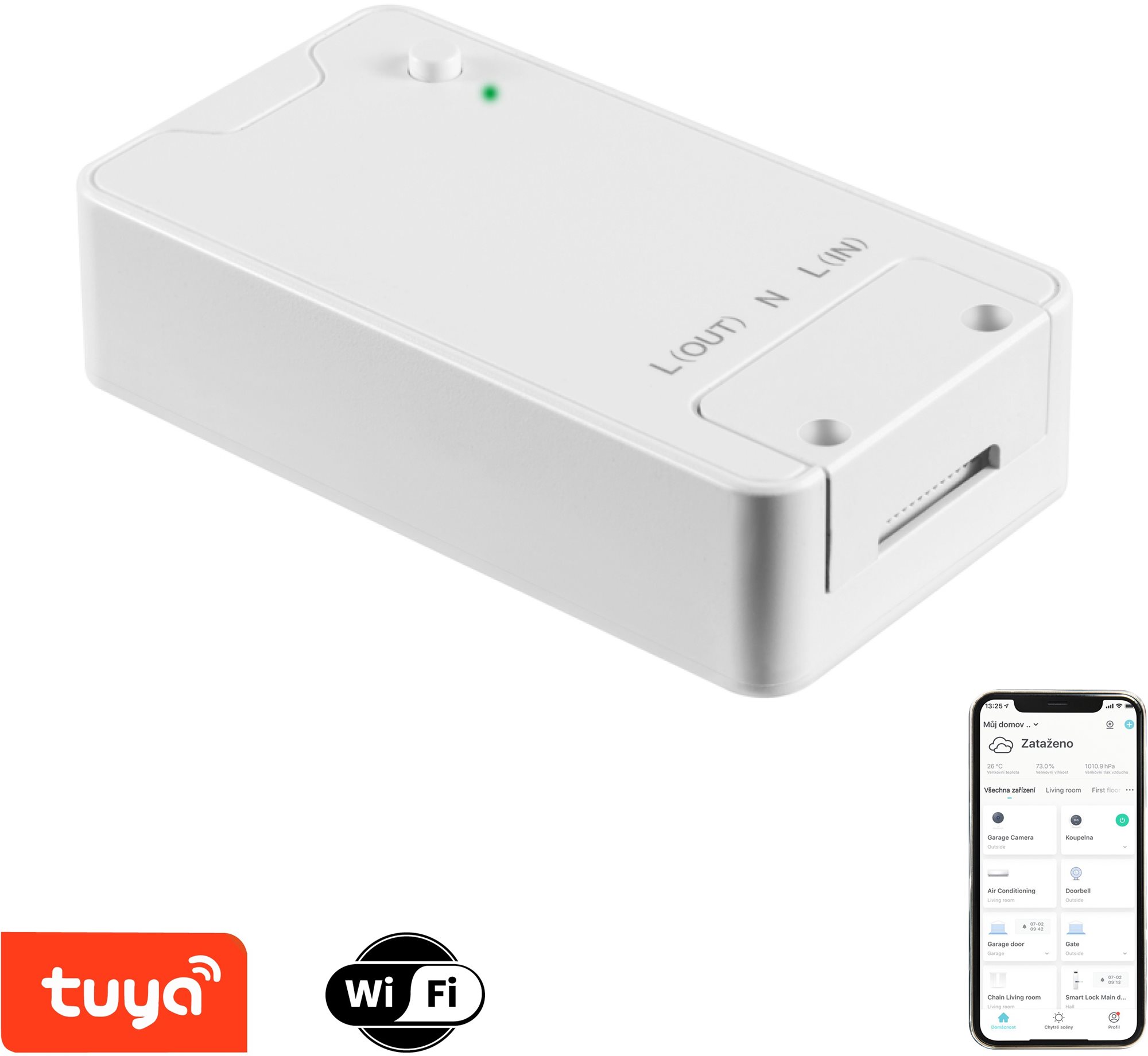 IMMAX NEO LITE Smart vypínač / switch 16A, WiFi