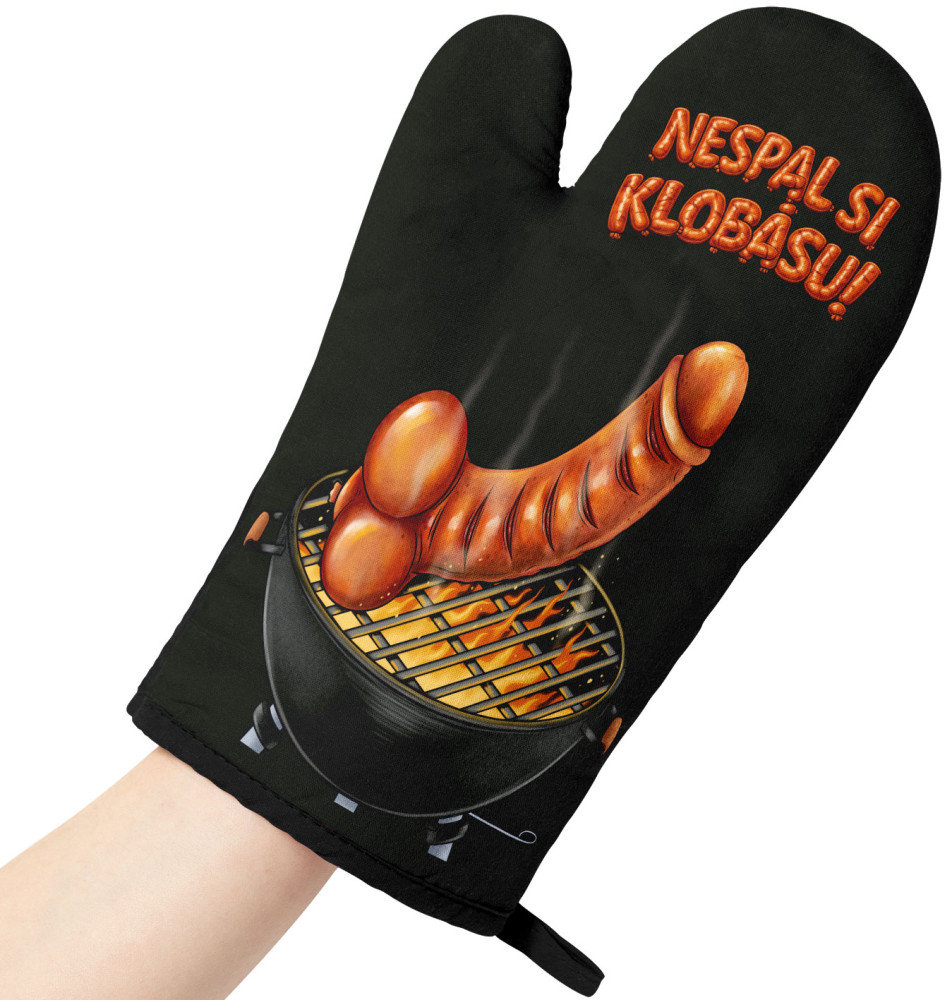 Impar Kuchyňská chňapka Nespal si klobásu