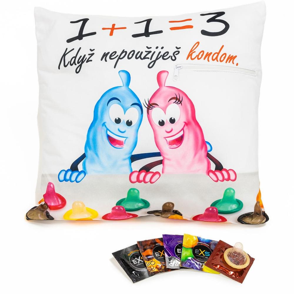 Impar polštář kondomy 1+1=3