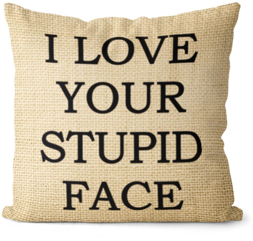 Impar polštář Stupid face