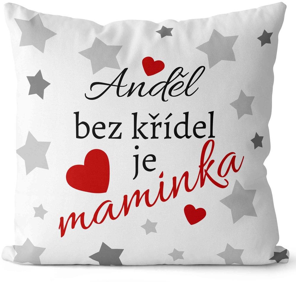 Impar Polštářek Anděl bez křídel je maminka