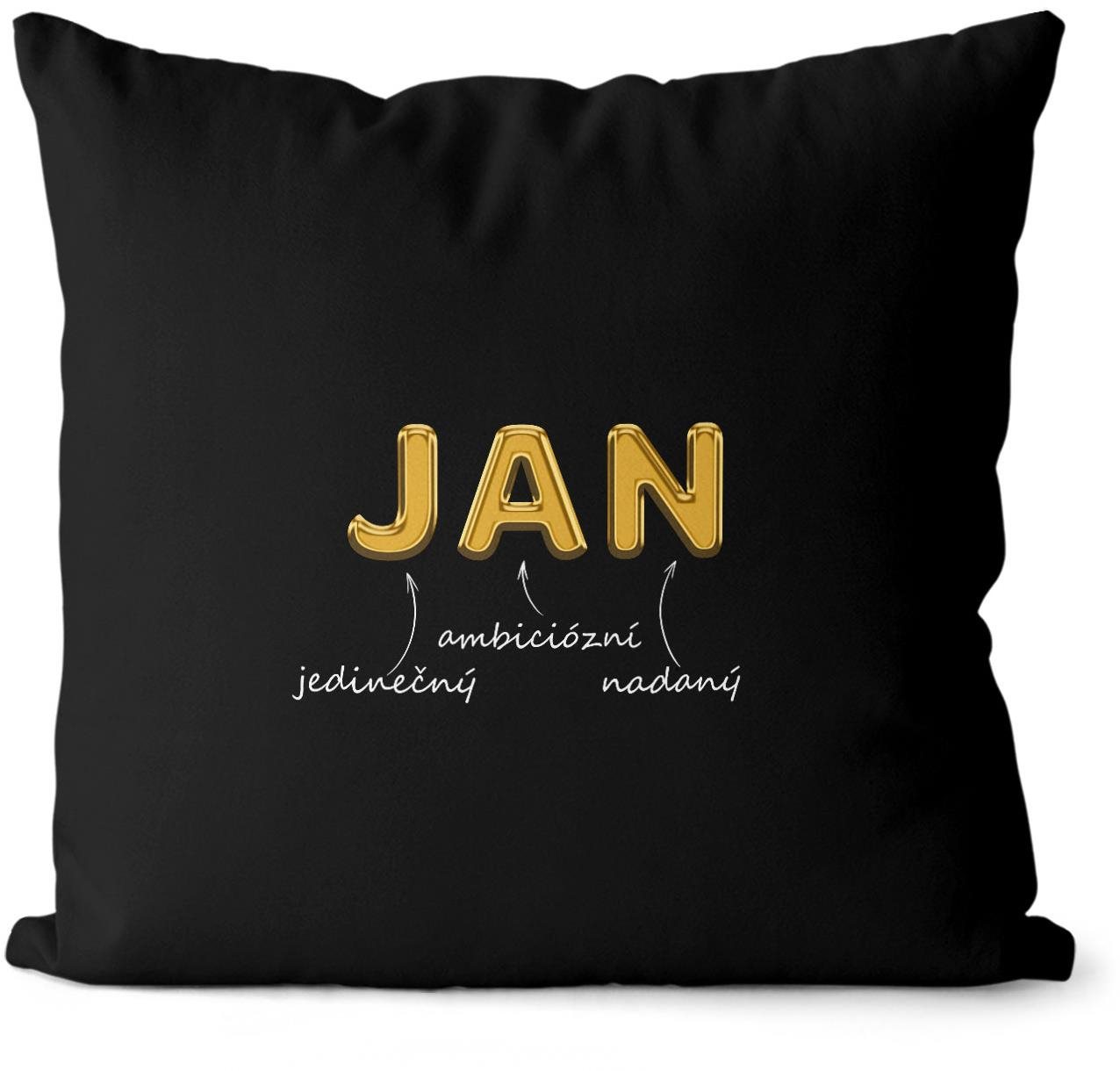 Impar polštář zlatý muž. jméno Jan