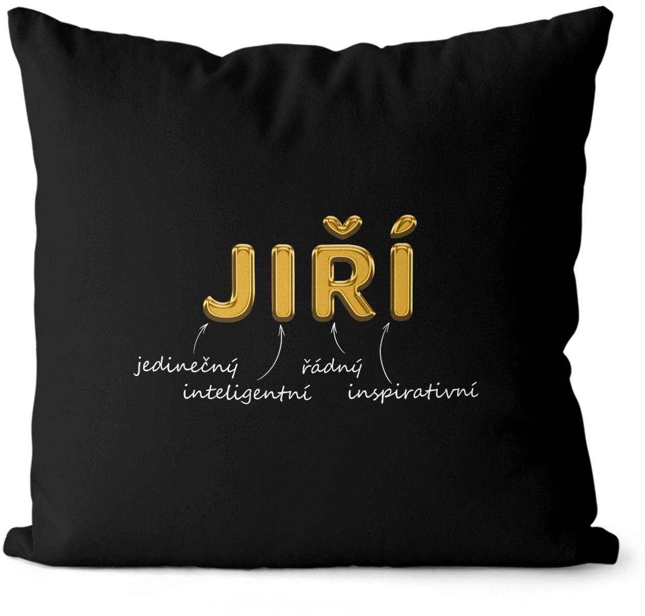 Impar polštář zlatý muž. jméno Jiří