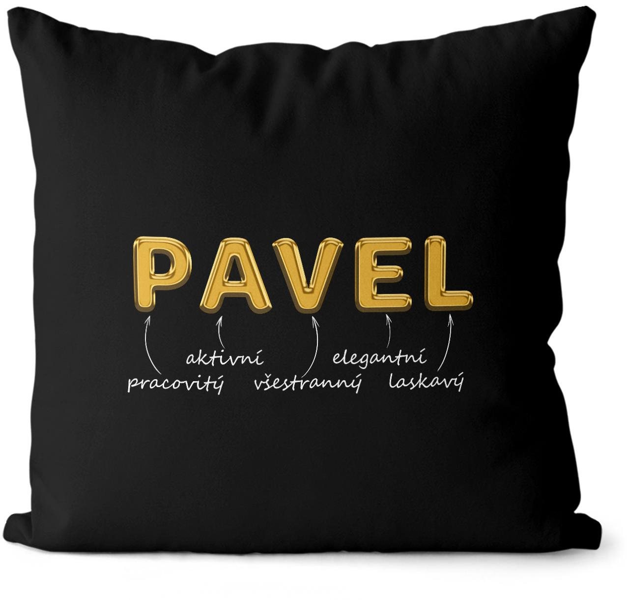 Impar polštář zlatý muž. jméno Pavel
