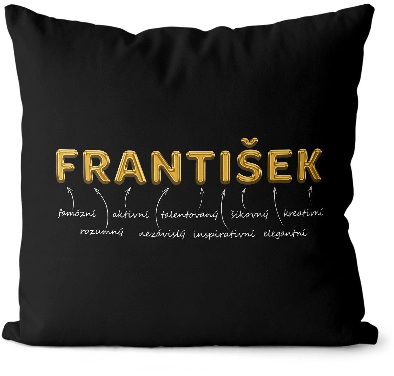 Impar polštář zlatý muž. jméno František