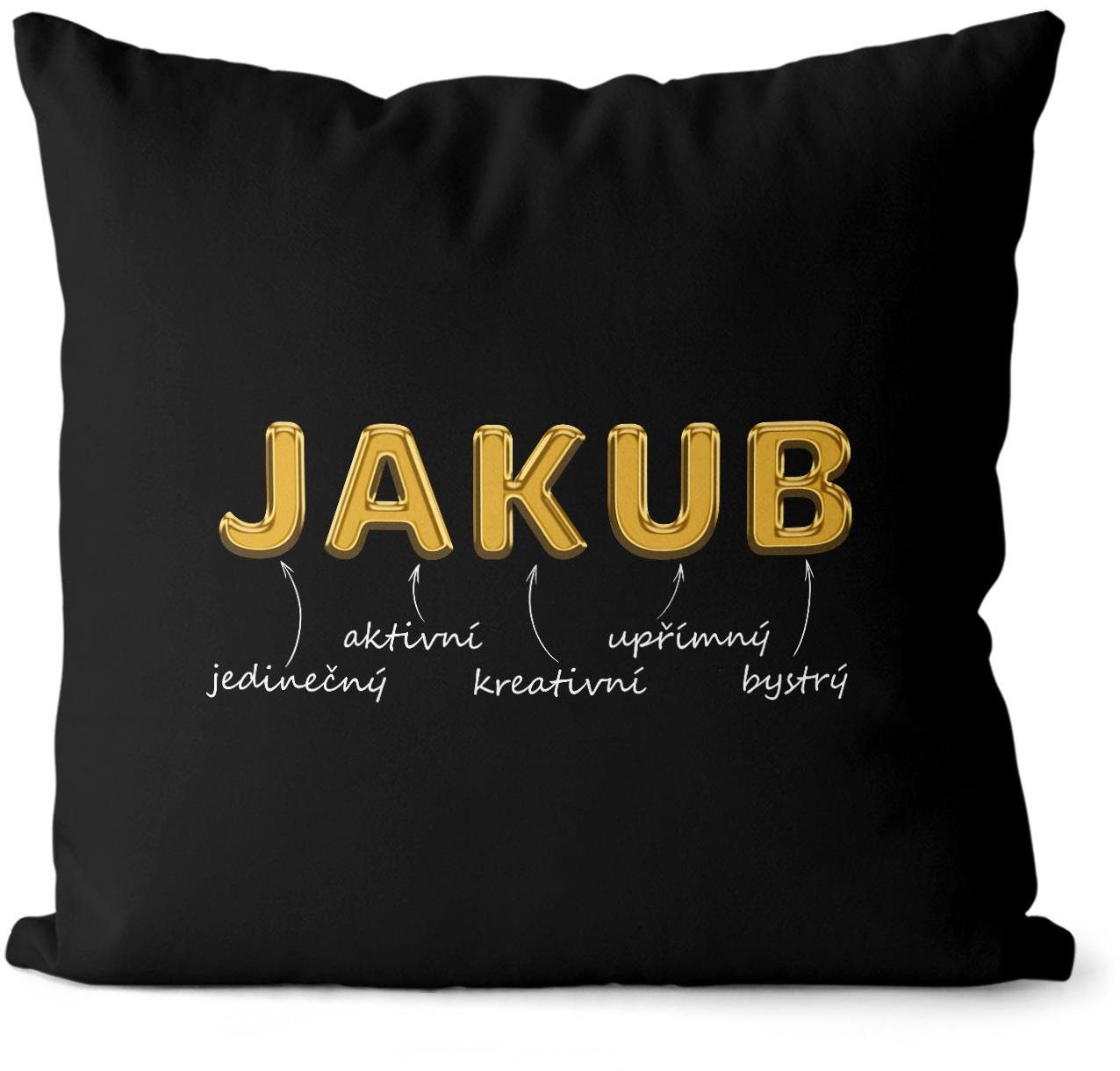 Impar polštář zlatý muž. jméno Jakub