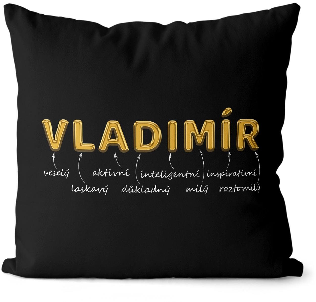 Impar polštář zlatý muž. jméno Vladimír