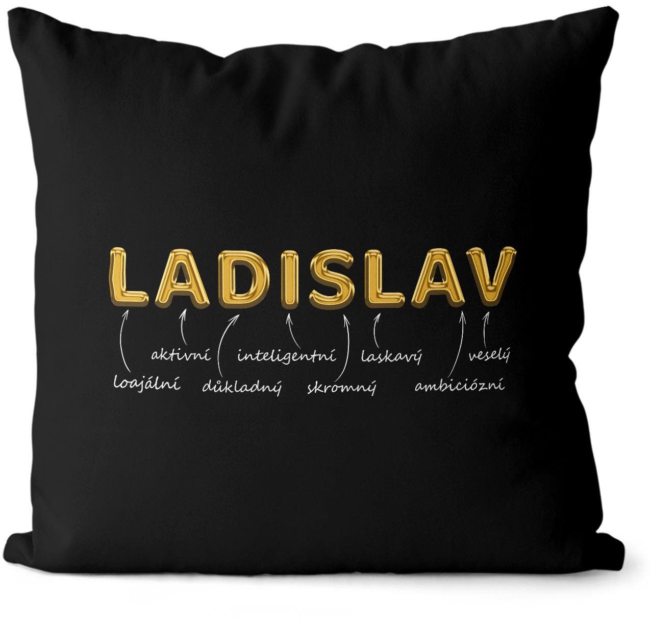 Impar polštář zlatý muž. jméno Ladislav