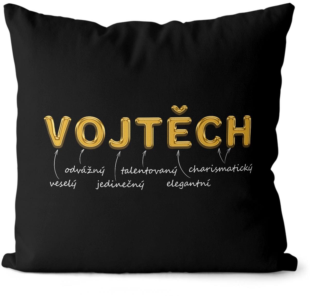 Impar polštář zlatý muž. jméno Vojtěch