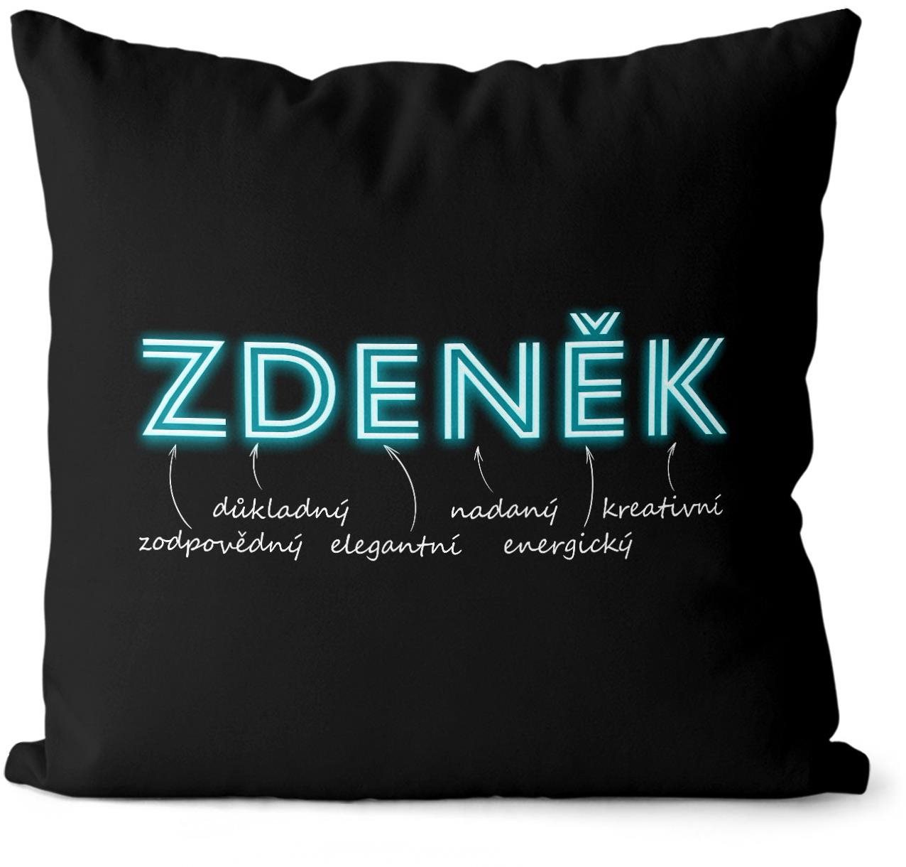 Impar polštář neonový muž. jméno Zdeněk