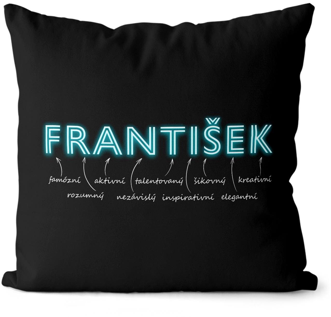Impar polštář neonový muž. jméno František